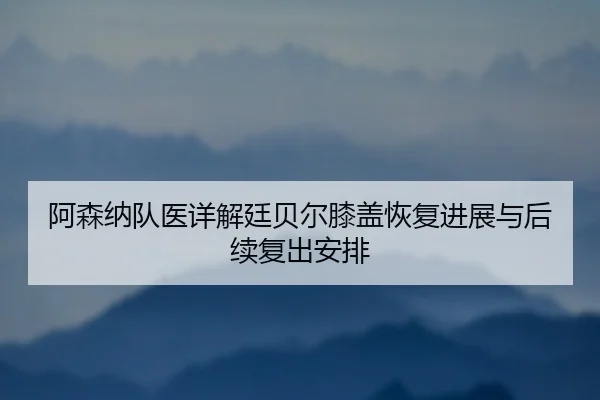 阿森纳队医详解廷贝尔膝盖恢复进展与后续复出安排